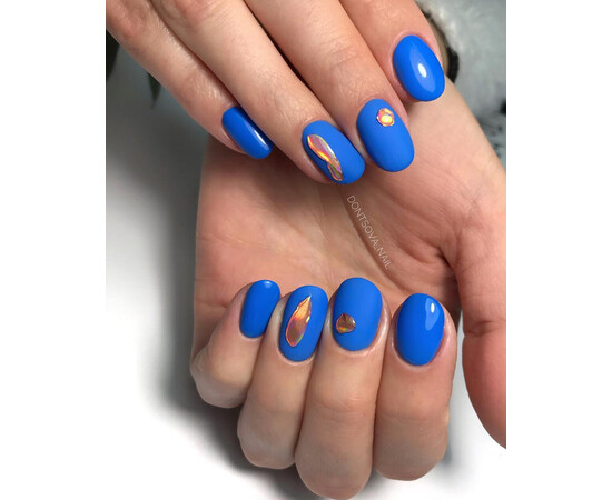 Зображення 5 Гель-лак Komilfo Deluxe Series D255 насичений лазуровий, емаль, 8 мл, Об'єм (мл, г): 8, Колір: 255