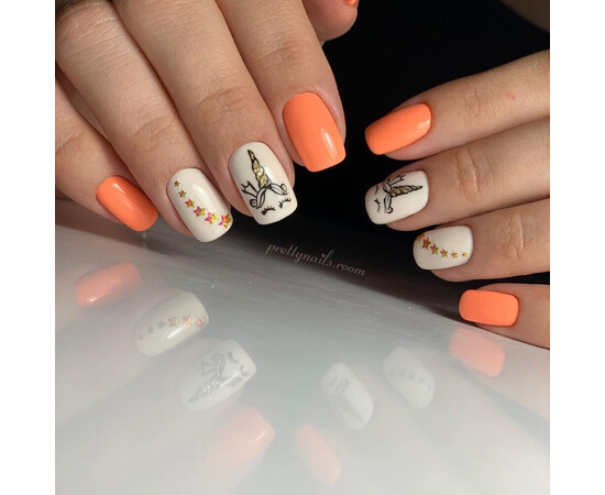 Зображення 5 Гель-лак Komilfo Deluxe Series D258 персиковий, неоновий, емаль, 8 мл, Об'єм (мл, г): 8, Колір: 258