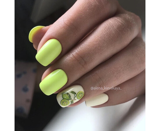 Зображення 6 Гель-лак Komilfo Deluxe Series D262 кислотний лаймово-жовтий, емаль, 8 мл, Об'єм (мл, г): 8, Колір: 262