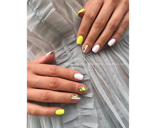 Зображення 6 Гель-лак Komilfo Deluxe Series D263 насичений кислотно-жовтий, емаль, 8 мл, Об'єм (мл, г): 8, Колір: 263