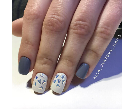 Зображення 4 Гель-лак Komilfo Deluxe Series D290 біло-сірий, емаль, 8 мл, Об'єм (мл, г): 8, Колір: 290