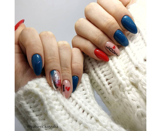 Зображення 4 Гель-лак Komilfo Deluxe Series D296 синій темний, емаль, 8 мл, Об'єм (мл, г): 8, Колір: 296