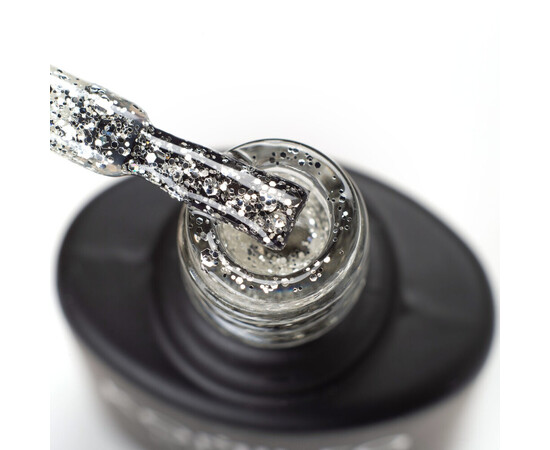 Изображение 2 Гель-лак Komilfo DeLuxe Series G002 серебристый, большие блестки, 8 мл, Объем (мл, г): 8, Цвет: 002