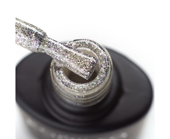 Зображення 2 Гель-лак Komilfo DeLuxe Series G005 насичені світло-золотисті блискітки з легким рожевим переливом, 8 мл, Об'єм (мл, г): 8, Колір: 005