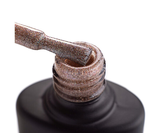 Зображення 2 Гель-лак Komilfo DeLuxe Series G025 бежевий з голографічними блискітками, 8 мл, Об'єм (мл, г): 8, Колір: 025