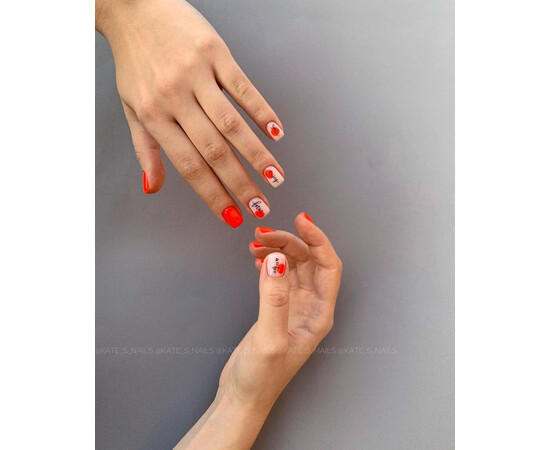 Зображення 3 Гель-лак неоновий Komilfo DeLuxe Series N003 насичений яскраво-помаранчевий, 8 мл, Об'єм (мл, г): 8, Колір: 003