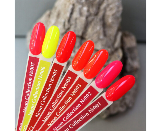 Зображення 5 Гель-лак неоновий Komilfo DeLuxe Series N006 жовтий, 8 мл, Об'єм (мл, г): 8, Колір: 006