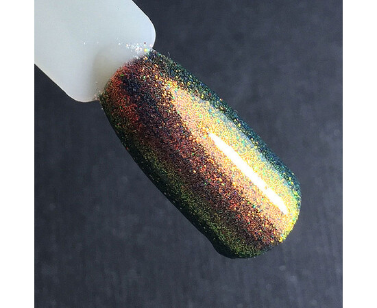 Зображення 6 Блискітки Komilfo 028, розмір 0.1 мм білі, червоно-помаранчевий перелив, 2.5 г, Колір: 028