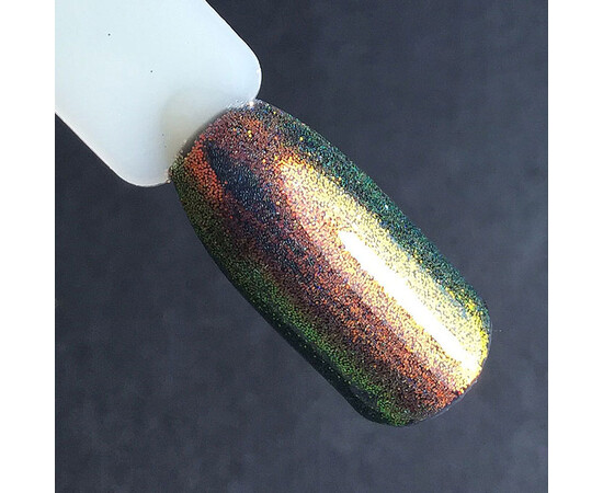 Зображення 6 Блискітки Komilfo 029, розмір 0.1 мм білі, червоно-зелений перелив, 2.5 г, Колір: 029