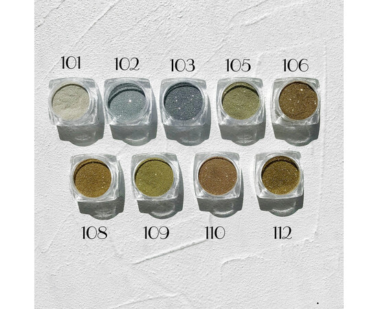 Зображення 3 Блискітки Komilfo 101, розмір 0.08 мм чисте срібло, 2.5 г, Колір: 101