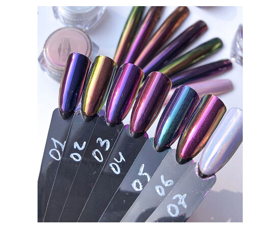 Изображение 5 Втирка для ногтей Komilfo Жук 007 голограмма розово-золотая, 0.5 г, Объем (мл, г): 0.5, Цвет: 007