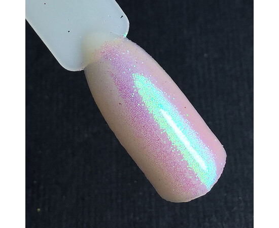 Зображення 5 Блискітки Komilfo 030, розмір 0.1 мм білі, салатовий перелив, 2.5 г, Колір: 030