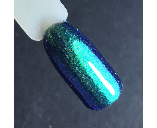 Зображення 6 Блискітки Komilfo 030, розмір 0.1 мм білі, салатовий перелив, 2.5 г, Колір: 030