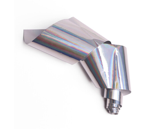 Зображення 3 Фольга для лиття Komilfo срібло, голограма, Колір: Silver