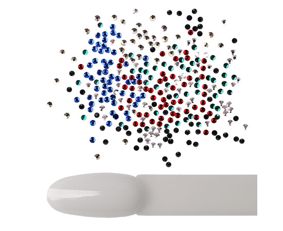 Изображение 2 Стразы Komilfo Six-Mix Basic, размер ss3, 1600 шт, Цвет: Six-Mix Basic