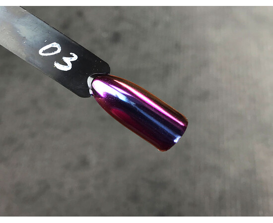 Изображение 8 Втирка для ногтей Komilfo Жук 003 фиолетово-розово-золотой, 0.5 г, Объем (мл, г): 0.5, Цвет: 003