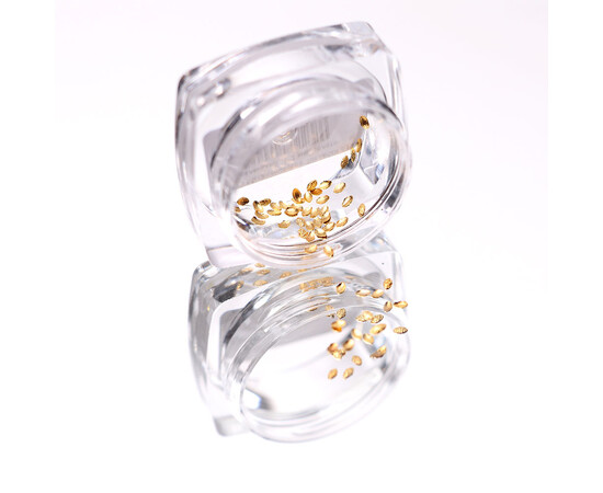 Зображення 4 Текстурні заклепки Komilfo овал малий 1*2 мм, золото, 50 шт