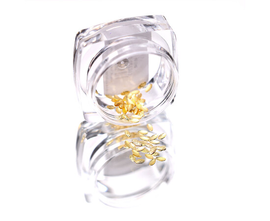 Зображення 4 Текстурні заклепки Komilfo овал великий 1.5*3 мм, золото, 50 шт