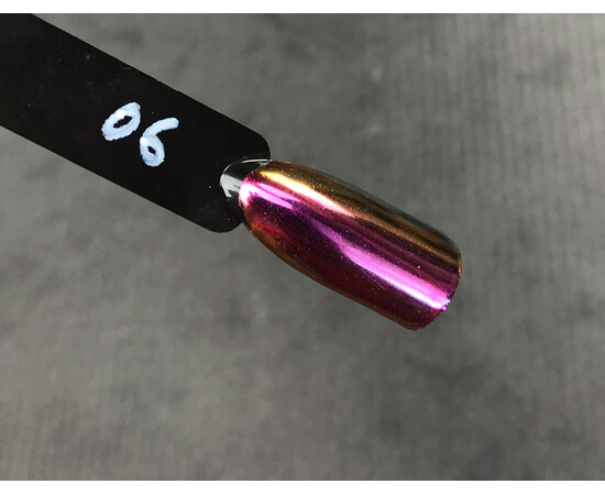 Зображення 4 Втирака для нігтів Komilfo Жук 006 рожево-бордово-золотий, 0.5 г, Об'єм (мл, г): 0.5, Колір: 006