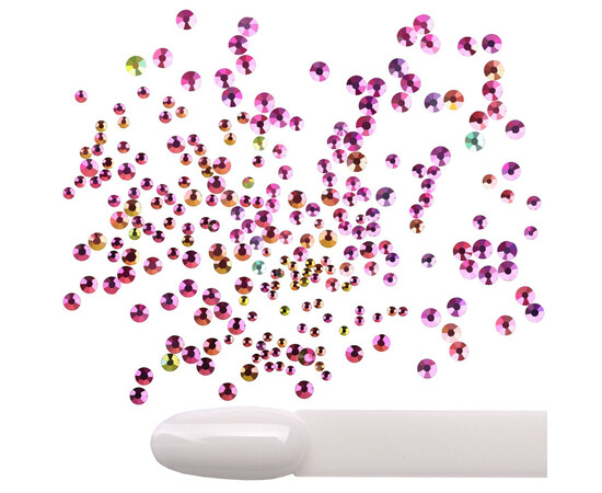 Изображение 2 Стразы Komilfo Rainbow, разные размеры, 1400 шт, Цвет: rainbow