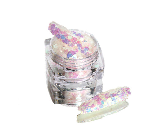 Зображення 3 Блискітки Komilfo фотохромні MIX-003 мікс розмірів, 2.5 г, Колір: 003