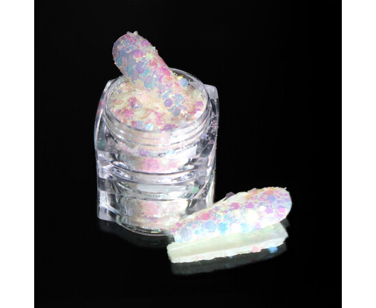 Зображення 2 Блискітки Komilfo фотохромні MIX-004 мікс розмірів, 2.5 г, Колір: 004