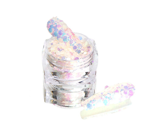 Зображення 3 Блискітки Komilfo фотохромні MIX-004 мікс розмірів, 2.5 г, Колір: 004