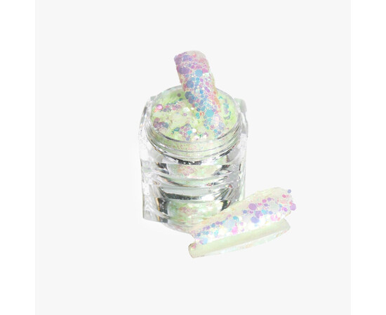 Зображення 3 Блискітки Komilfo фотохромні MIX-008 мікс розмірів, 2.5 г, Колір: 008