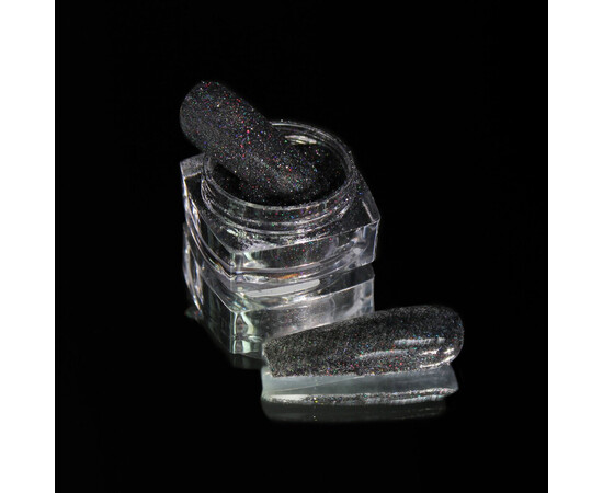 Зображення 2 Блискітки Komilfo 014, розмір 0.1 мм графіт голограма, 2.5 г, Колір: 014