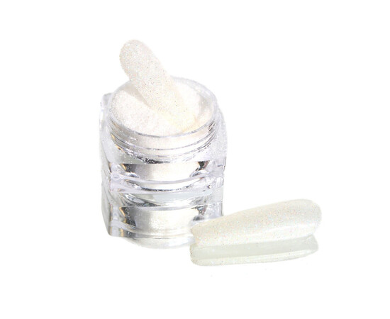 Зображення 3 Блискітки Komilfo 021, розмір 0.1 мм білі різнокольорові, 2.5 г, Колір: 021