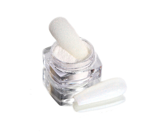 Зображення 3 Блискітки Komilfo 028, розмір 0.1 мм білі, червоно-помаранчевий перелив, 2.5 г, Колір: 028