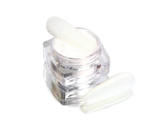 Зображення 3 Блискітки Komilfo 029, розмір 0.1 мм білі, червоно-зелений перелив, 2.5 г, Колір: 029