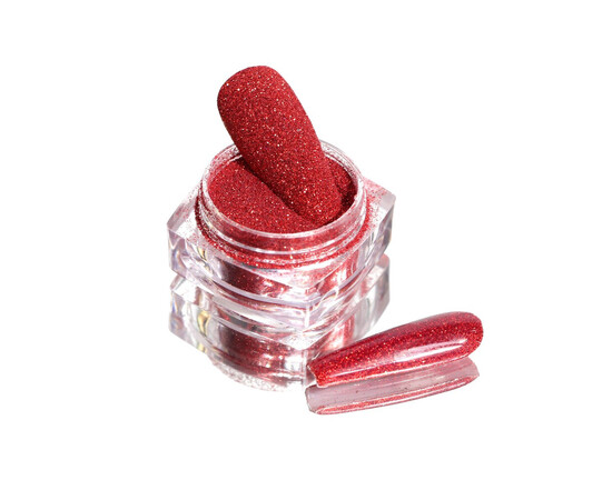 Зображення 3 Блискітки Komilfo 036, розмір 0.08 мм яскраво-червоні, 2.5 г, Колір: 036