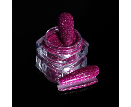 Зображення 2 Блискітки Komilfo 040, розмір 0.08 мм малинові, 2.5 г, Колір: 040