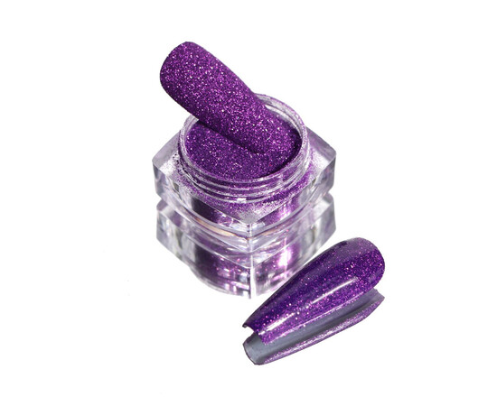 Зображення 3 Блискітки Komilfo 042, розмір 0.08 мм насичено-фіолетові, 2.5 г, Колір: 042
