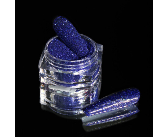 Зображення 2 Блискітки Komilfo 051, розмір 0.08 мм синьо-фіолетові, 2.5 г, Колір: 051