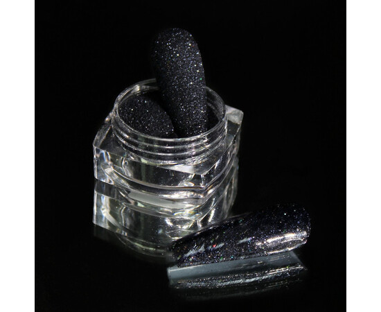 Зображення 2 Блискітки Komilfo 064, розмір 0.08 мм синьо-графітові, 2.5 г, Колір: 064