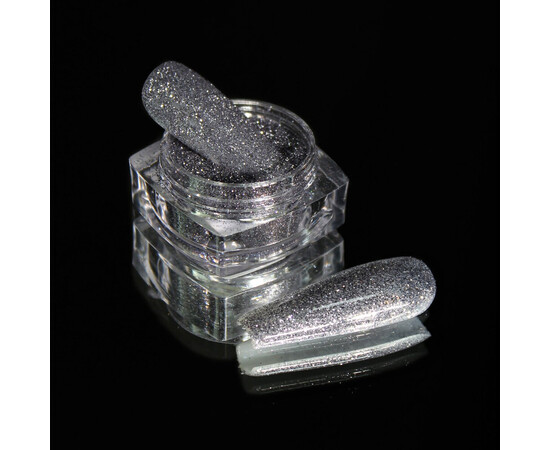 Зображення 2 Блискітки Komilfo 066, розмір 0.1 мм сірі, 2.5 г, Колір: 066