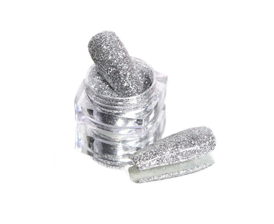 Зображення 3 Блискітки Komilfo 102F, розмір 0.3 мм срібло, 2.5 г, Колір: 102F