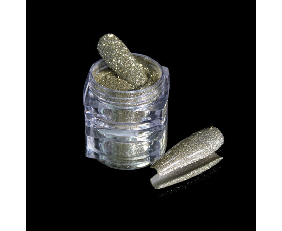 Зображення 2 Блискітки Komilfo 105D, розмір 0.15 мм біле золото, 2.5 г, Колір: 105D