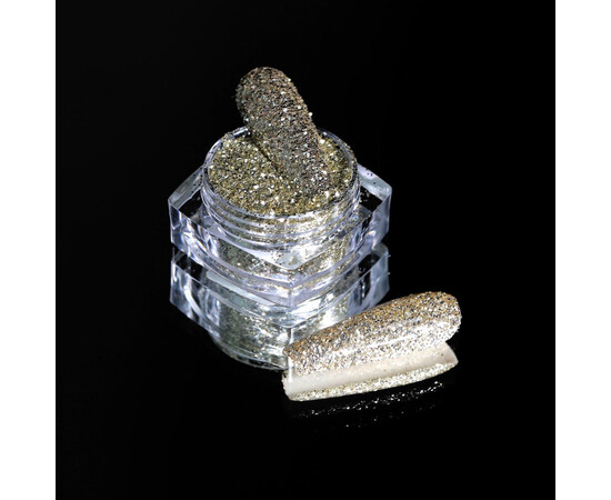 Зображення 2 Блискітки Komilfo 105F, розмір 0.3 мм біле золото, 2.5 г, Колір: 105F