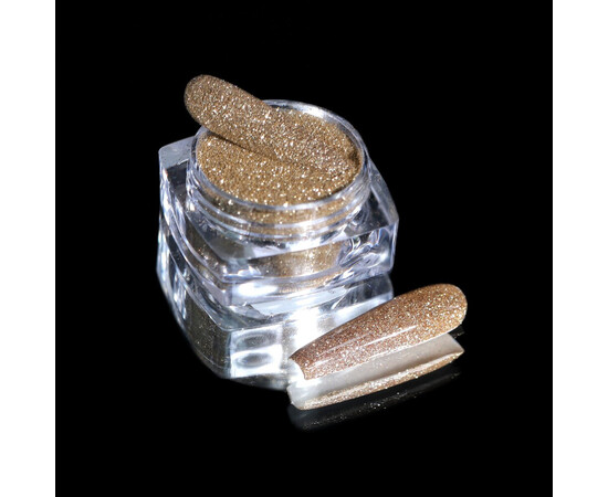 Зображення 2 Блискітки Komilfo 106, розмір 0.08 мм холодне золото, 2.5 г, Колір: 106