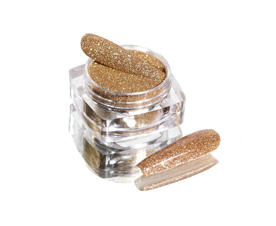 Зображення 3 Блискітки Komilfo 106, розмір 0.08 мм холодне золото, 2.5 г, Колір: 106