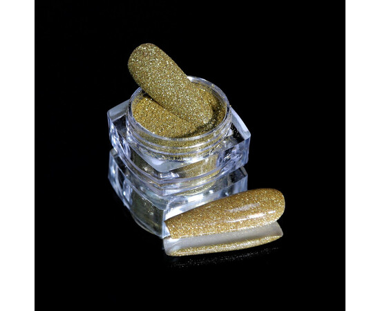 Зображення 2 Блискітки Komilfo 107, розмір 0.08 мм золото, 2.5 г, Колір: 107