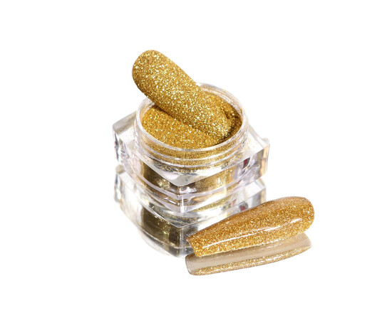 Зображення 3 Блискітки Komilfo 107, розмір 0.08 мм золото, 2.5 г, Колір: 107