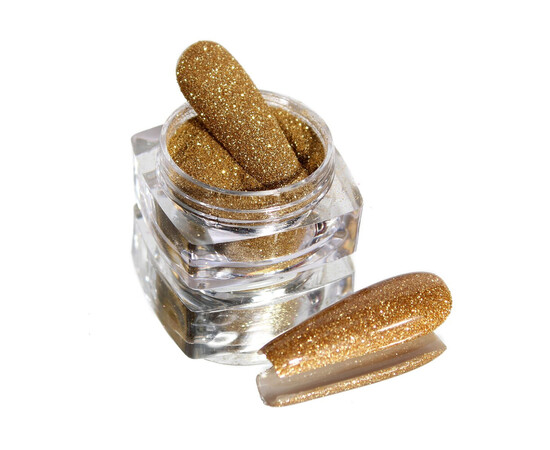 Зображення 3 Блискітки Komilfo 108, розмір 0.08 мм бліде золото, 2.5 г, Колір: 108