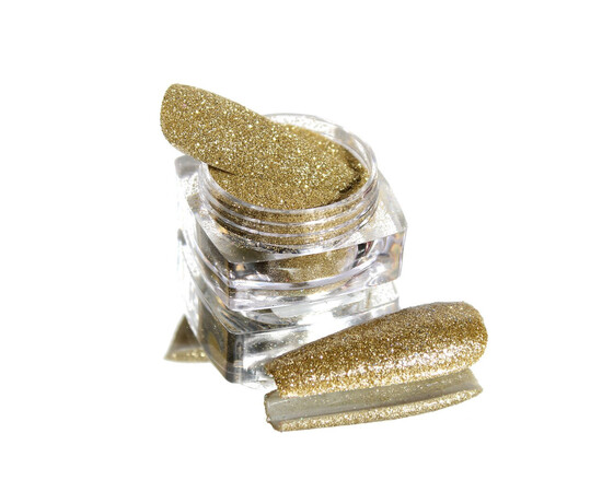 Зображення 3 Блискітки Komilfo 109, розмір 0.08 мм світле золото, 2.5 г, Колір: 109