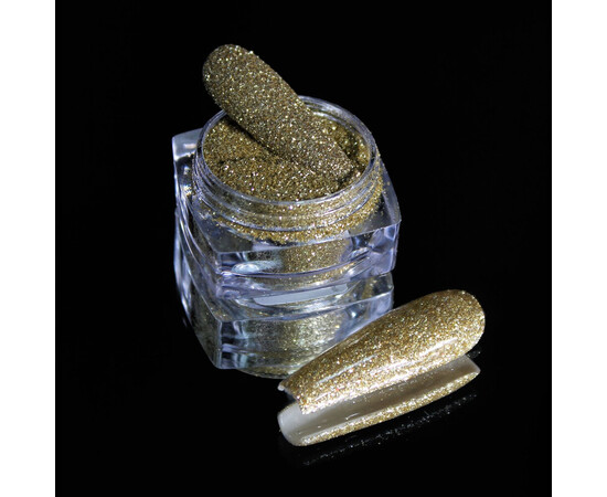 Зображення 2 Блискітки Komilfo 109D, розмір 0.15 мм світле золото, 2.5 г, Колір: 109D