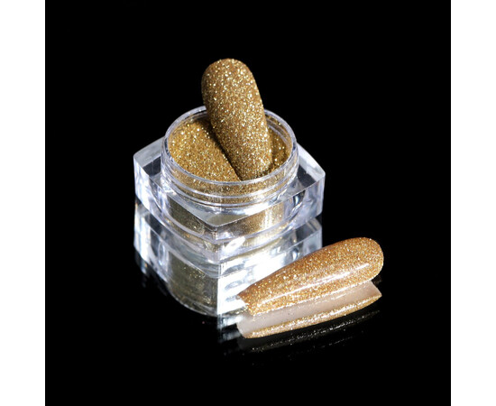 Зображення 2 Блискітки Komilfo 112, розмір 0.1 мм зелене золото, 2.5 г, Колір: 112