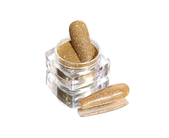 Зображення 3 Блискітки Komilfo 112, розмір 0.1 мм зелене золото, 2.5 г, Колір: 112